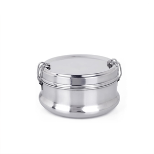 Direct Factory Stainless Steel Tiffin <b>Lunch</b> <b>Boxes</b> Design Dual Tier Leak Proof 500ml Capacity Lightweight School Use Food Grade - Product Image 1