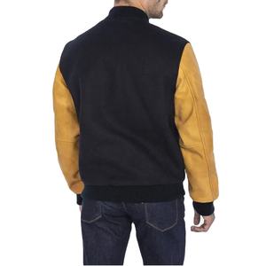 Chaqueta Varsity de Cuero para Hombre con Bordado de Alta Calidad 2025, Chaqueta Letterman Personalizada para Hombre, Chaqueta de Estilo Urbano para Hombre - Product Image 2