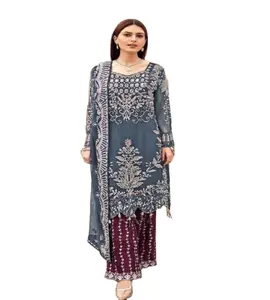 Pakistan Ấn Độ Đảng Mặc Đám Cưới Và Phụ Nữ Giản Dị Dresses New Arrivals 2021 Salwar Kameez Bãi Cỏ Kurti Bộ Sưu Tập Ăn Mặc 2021
