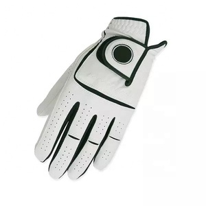 Customized logo High Quality Left or Right Hand Cabretta Leather Golf Gloves Custom Golf Gloves by <b>Maximize</b> Wear - Product Image 5