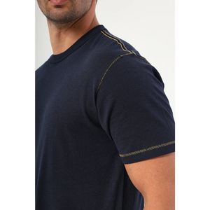 Nueva Colección de Verano 2026, Camiseta de Cuello Redondo de Color Sólido, 220GSM, 100% Algodón, para Hombre - Product Image 5