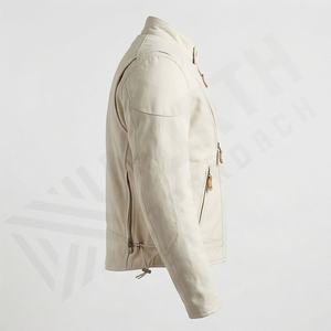 Chaqueta de cuero para motocicleta NAI-0498B, abrigo de motociclista a la moda, ropa exterior, equipo de protección para motociclismo, color personalizado. - Product Image 3