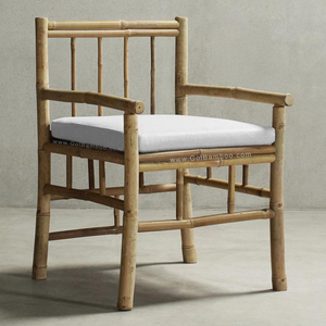 Venta al por mayor diseño escandinavo interior/exterior muebles de bambú comedor sala de estar playa escuela con silla de playa Hotel - Product Image 1