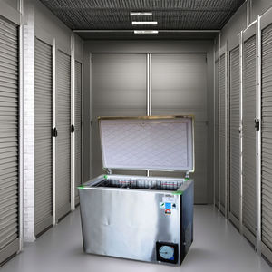 Congelador Solar de Descongelación Manual con Bomba y Contenedor para Almacenamiento en Frío - Product Image 3