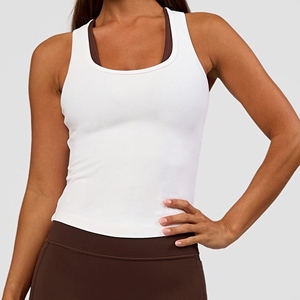 Nueva Camiseta Deportiva de Yoga con Tirantes Desmontables, Cuello Halter, Espalda Descubierta, Chaleco Deportivo para Correr - Product Image 1