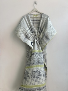 New Arrival Wholesale Lot Silk <b>Kaftan</b> Dress Long <b>Kaftan</b> Upcycle Silk <b>Summer</b> <b>Kaftan</b> Beach Dress for Women - Product Image 3