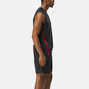 Débardeur tricoté confortable et respirant à prix abordable en polyester/coton avec logo frontal léger pour homme - Product Image 2