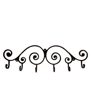 New Look Iron Metal Unique Shape Black Finished Wall Mounted Hanger Luxury Hot Selling Highest Quality - Product Image 1