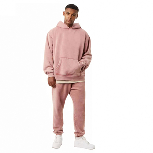 Luxury Hip Hop Plain Hoodies Men Blank Various Colored 100% Cotton Hoodie Streetwear Oversized Heavy Cotton Heavyweight Hoodies - Product Image 3