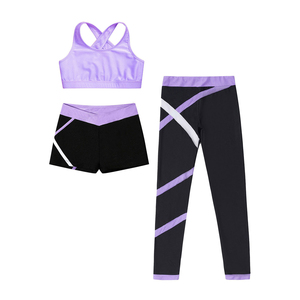 Ensemble de vêtements de sport pour femmes modernes en trois pièces : leggings sans couture taille haute, soutien-gorge de sport et veste zippée intégrale avec étiquette privée OEM ODM - Product Image 3