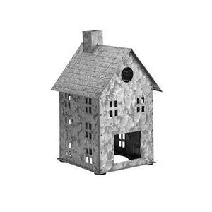 Maisons pour oiseaux en métal galvanisé, style rustique naturel, faites à la main en Inde, modernes, pour jardin extérieur, best-sellers, meubles pour animaux de compagnie - Product Image 2