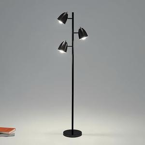 Lampe de sol élégante en métal blanc avec abat-jour en lin pour les intérieurs minimalistes - Product Image 1