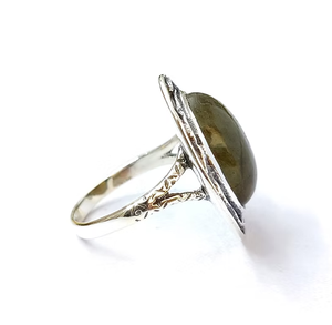 Anti Tarnish 925 Silver 6.1 Grams Natural <b>Labradorite</b> Gemstone <b>Ring</b> Jewelry for Everyday Wear & Occasion Gift - Product Image 3
