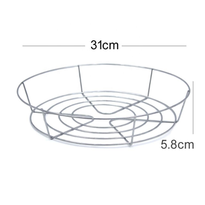 Cesta de Almacenamiento Redonda de Alambre Metálico Ecológica EGO para Organización de Verduras y Pan en la Cocina - Product Image 3