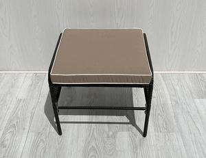 Adjustable Brown Wicker/Rattan <b>Reclining</b> Lounge <b>Chair</b> with Ottoman Cushion Modern Design Garden Use Featuring Pellabant Style - Product Image 5