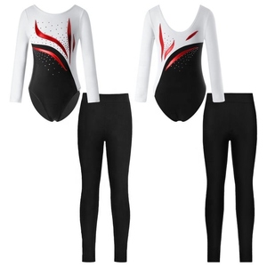 Nuevo Leotardo de Gimnasia 2025 para Competencia y Entrenamiento, Verde con Estampado por Transferencia de Calor y Pedrería, de Secado Rápido y Ligero - Product Image 6