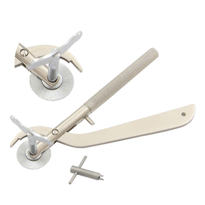 -Style Stainless Steel Ring Cutter 120mm <b>Plain</b> & Serrated Handles Jewelry Making DIY Crafting OEM Crimping Fishing Circlip - Product Image 1