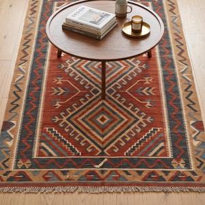 Tapis en laine bouclée tissé à la main - Tapis de sol moderne antidérapant de couleur unie avec franges pour usage domestique et commercial - Product Image 2