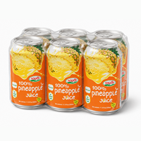 OEM Drank 100% Ananassap 330ml Blikje Fruitsap Zonder Toegevoegde Suiker Fabrikant Private Label Ananassap Groothandel