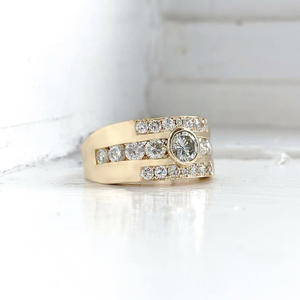 Arin/Or 18K/14K avec diamants naturels certifiés GIA/IGI, designs modernes ou personnalisés avec des bagues en diamant de faible quantité minimale de commande - Product Image 2