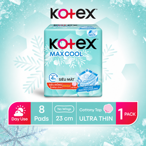 Kotex Max <b>Cool</b> Sanitary <b>Pads</b> Ultra Thin Wingless 23cm | Premium Feminine Hygiene Products - Product Image 3