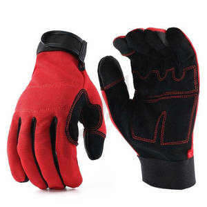 Gants de travail en cuir industriels, gants de sécurité pour travaux de construction, gants de travail pour hommes - Product Image 2