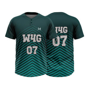 Maillots de baseball unisexes personnalisables avec logo et nom d'équipe, 100 % polyester, respirants, séchage rapide, antibactériens, uniformes de softball - Product Image 3