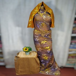 Tissu de base en velours Dirac pour mariage, soyeux et soyeux, élégant, somalien, de haute qualité, n ° 1, design floral - Product Image 6