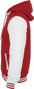Blouson universitaire en laine et cuir véritable pour lycée, vente en gros, personnalisé, style vintage, avec manches en similicuir, épais - Product Image 2