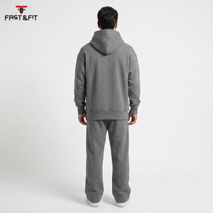 Custom Logo Screen Print Embroidered Men <b>Zip</b> <b>up</b> <b>Jacket</b> and Flare Pants Set Breathable Tracksuits for Men - Product Image 2
