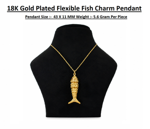 Collier avec pendentif poisson plaqué or pour femmes, bijoux classiques à thème animal, cadeau - Product Image 1