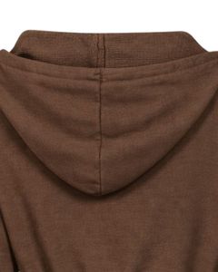 Manufacturer Womens Brown Cropped <b>Zip</b> <b>Up</b> <b>Hoodie</b> Slim Fit Long Sleeve Casual Streetwear Fleece Sweatshirt Custom Logo ODM - Product Image 5