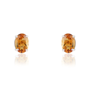 Classy Oval Cut 100% Authentic Citrine Gemstone 925 Sterling <b>Silver</b> <b>Studs</b> <b>Earring</b> Fine Jewelry For Women's - Product Image 1