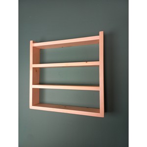 <b>Pine</b> Wood 3-Tier Spice Rack <b>Shelf</b> Wholesale Kitchen Organizer Cream - Product Image 1