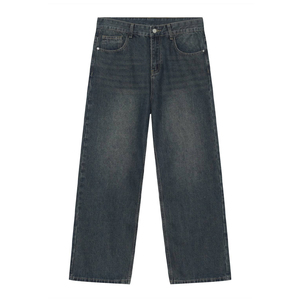 Pantalon en jean pour homme, coupe baggy, délavé, personnalisé, tendance - Product Image 3