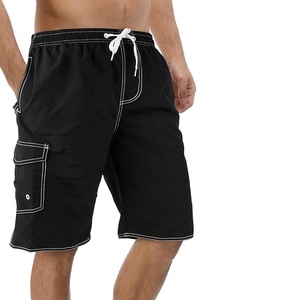 Men's Casual Summer Shorts High Quality Cotton Breathable Quick Dry Windproof High Waist <b>Drawstring</b> Closure Beachwear - Product Image 1