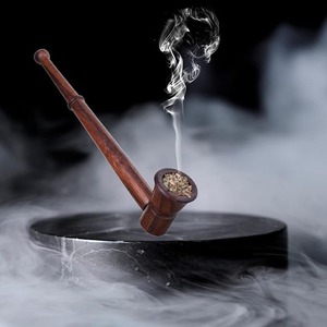 Pipa de Fumar de Madera de Lujo, Hecha a Mano, Estilo Vintage, Rústica, Accesorio de Colección - Product Image 1