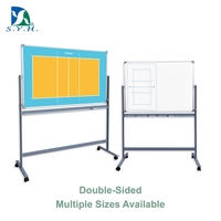Tableau Tactique Sportif Magnétique Mobile SYH avec Design Réversible, Support en Acier Durable 90x120cm