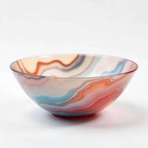 Bol de service traditionnel en résine peint à la main, personnalisé, écologique, pour la maison et les objets de collection d'art - Product Image 2
