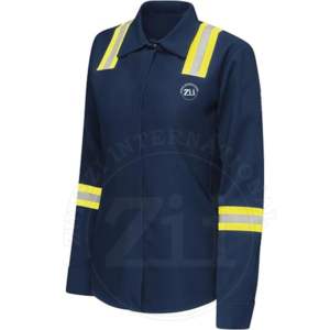 Camisa de Trabajo de Alta Calidad para Hombre, Certificada NFPA 2112, Protección de Nivel, Mangas de Algodón, Manga Larga, Retardante de Llama para Soldadura - Product Image 3