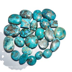2026 Haute Qualité Pierre précieuse naturelle en forme de poire Turquoise Firoza lisse mélangée Certifiée par un tiers KHUSHI GEMS STONE 6-12mm Vente en gros - Product Image 2