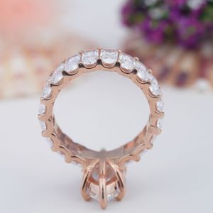 Anillo de Plata de Ley 925 con Moissanita de Corte Marquesa Grande en Forma de Corazón, Bañado en Rodio y Oro de 14K, Estilo Vintage, el Más Vendido - Product Image 5