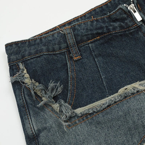 Shorts en jean taille mi-haute respirants et à séchage rapide 100 % coton, coupe droite, extensibles, pour femme, grande taille, vente en gros, été, direct usine - Product Image 5