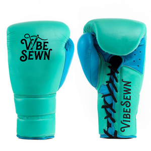 Gants de boxe Vibe Sewn Sanda 16oz en cuir PU avec fermeture auto-agrippante, respirants, équipement d'entraînement pour adultes unisexe, design de logo personnalisé - Product Image 2