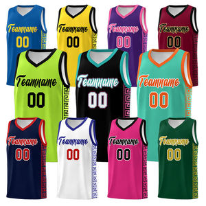 เสื้อบาสเก็ตบอลผู้ชายแบบสั่งทำพิเศษ ระบายอากาศได้ดี แห้งเร็ว ผ้าซับลิเมชั่น - Product Image 1