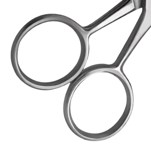 Barber Scissors 4 Inch Straight Sharp Blades Stainless Steel Ring Handle Professional Hair Cutting <b>Shears</b> Salon Grooming <b>Tool</b> - Product Image 5