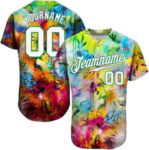Maillot de baseball personnalisé sublimé unisexe à manches courtes, imprimé graffiti violet rose, respirant en polyester, pour adulte, toutes saisons, avec nom d'équipe - Product Image 4
