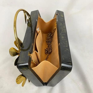 Modern Eco-Friendly Resin Clutch for Women Sophisticated Design Model Style for Formal Events Stylish Parties High Quality India - Product Image 3