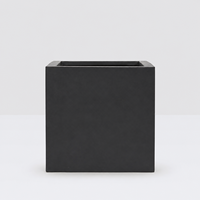 Jardinière carrée noire pour jardinier amateur, bac de culture pour légumes et herbes de patio, ensemble de 5 tailles emboîtables pour jardin de cour