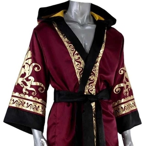 Batas de Boxeo Ligeras de Alta Calidad para Hombre con Logotipo Personalizado, Material de Poliéster, Batas de Boxeo Lisas - Product Image 4